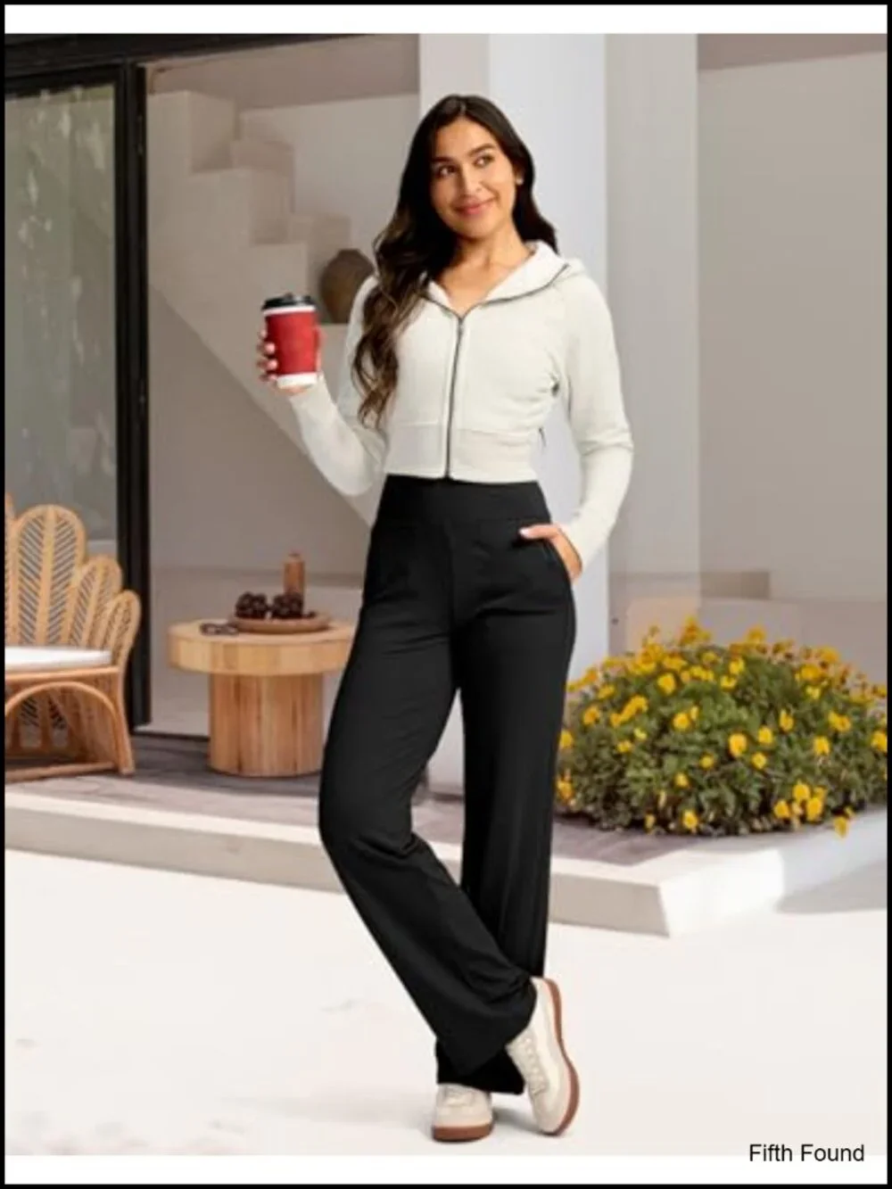 Wide Leg Yoga Pants with Pockets High Waist Stretch Lounge Sweatpants